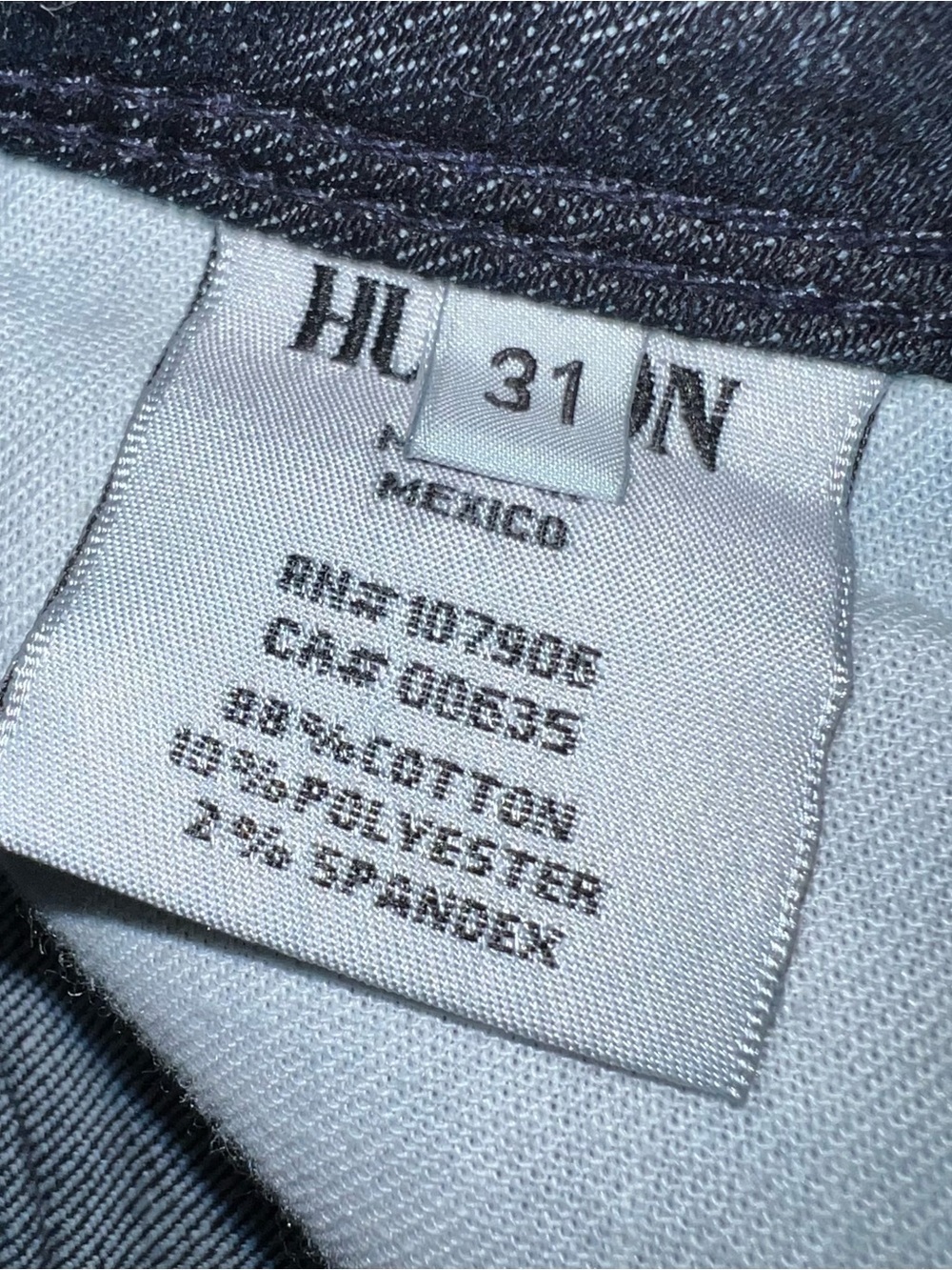 Hudson Beth Baby Boot Jeans Bootcut Dark Wash Denim Mid Rise Women’s Size 31 - Picture 14 of 16